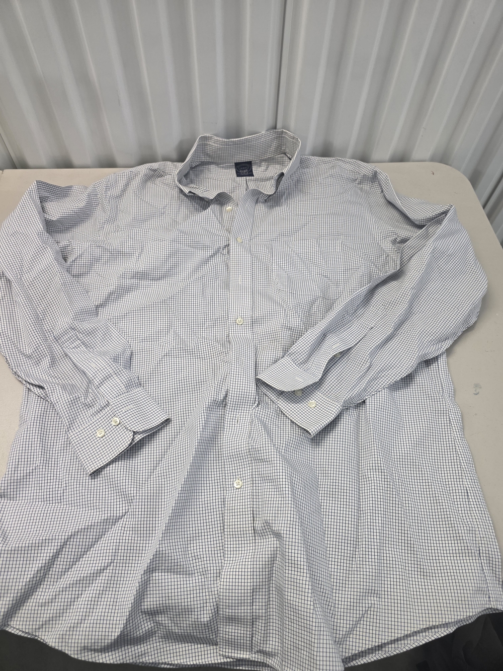 Brooks Brothers Non-Iron Cotton Button Down Shirt Men's Size 18 36/37